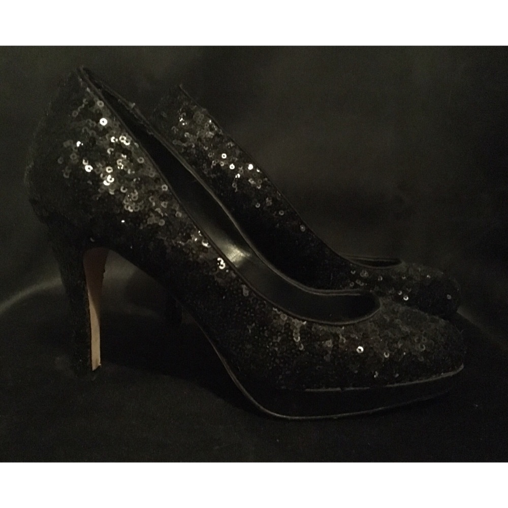 White House Black Market Sequins Heels
